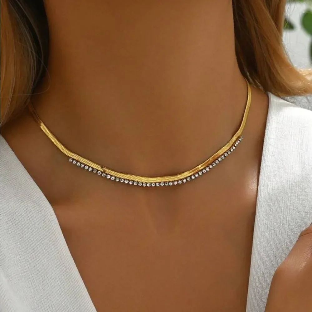 Bohemian chain necklace N716